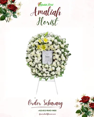 Krans Bunga Duka Cita di Candimulyo